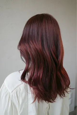 セミロング カラー tenn 栄店所属・mao/栄/tenn /暖色/ハイトーンのヘアスタイル