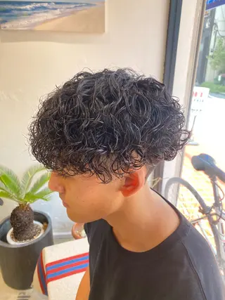 パーマ メンズ 🌴パーマオタク🌴 長谷川　諒佑🌈のヘアスタイル