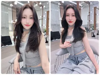 ロング ✨韓国レイヤー/ハッ シュ/✨山下　遥のヘアスタイル