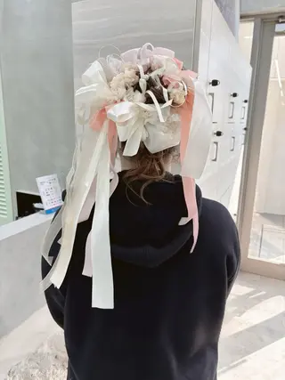 ミディアム ヘアアレンジ the path sora♡のヘアスタイル