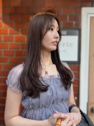 ロング カラー トレンドと似合わせ/ マンツーマン/西上楓のヘアスタイル