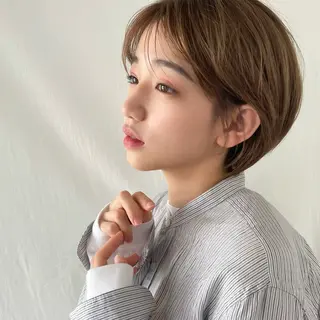 ショート カラー パーマ ショートボブ縮毛矯正 髪質改善のプロ山道潤のヘアスタイル