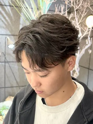 パーマ メンズ 🥇メンズパーマ /縮毛矯正/木村神心のヘアスタイル