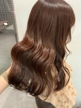 ロング レイヤー×グレージュ /ピンク🩷mioのヘアスタイル