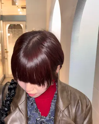 ショート カラー かどたはるな レイヤー/パーマのヘアスタイル