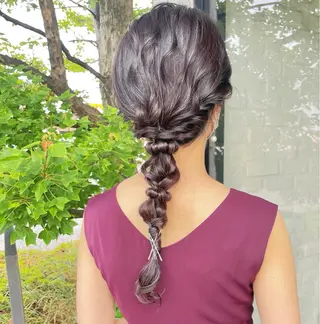 ミディアム ヘアアレンジ kyoka .のヘアスタイル