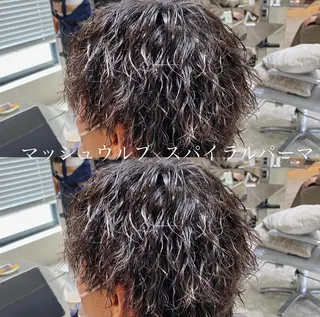 パーマ メンズ 梅田中崎町メンズ 美容師ユースケのヘアスタイル