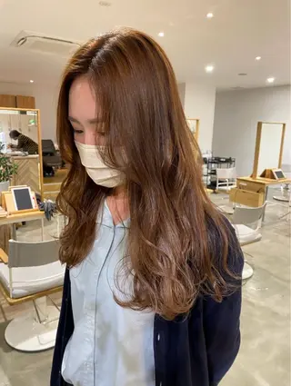 セミロング カラー yate'/ Wカラー/小出捷也のヘアスタイル