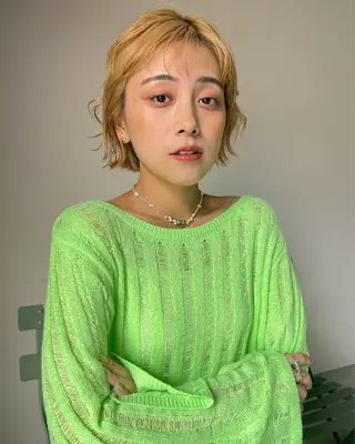 カラー MINX The pass所属・透明感ケアカラー/ レイヤー/ryokaのヘアスタイル