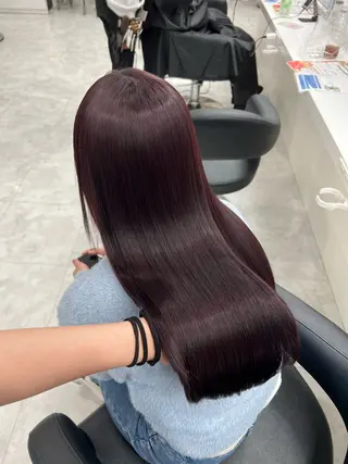ロング 艶カラー美髪縮毛矯正 /髪質改善✨️ユウキのヘアスタイル