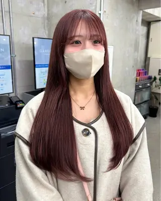 ロング カラー グレージュ/レイヤー /ボブ/moyu🎀のヘアスタイル