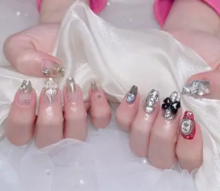 ネイル 🎀も ものネイルデザイン