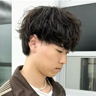 ショート パーマ メンズ 🔥札幌No.1🥇 パーマ特化美容師🔥のヘアスタイル