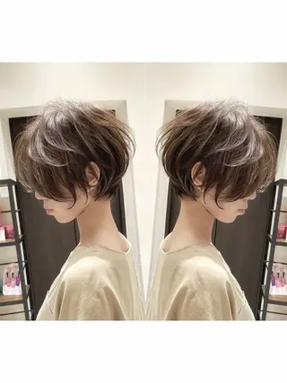 ショート カラー 🫧安野祥華 銀座大人ショート🫧のヘアスタイル
