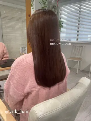 ロング カラー 赤味消し.髪質改善 🌿𝘠𝘜𝘙𝘐のヘアスタイル