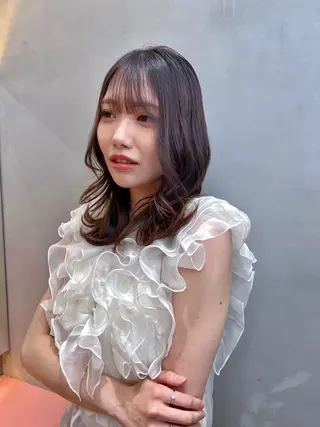 ミディアム ‎🤍くびれレイヤー /韓国風🖤菊池瑛士のヘアスタイル