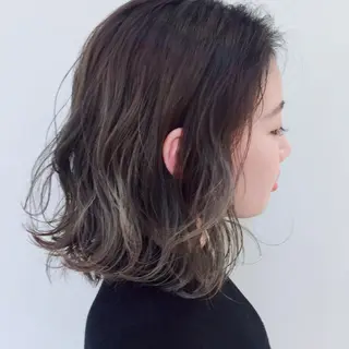 ミディアム カラー シールエクステ♦️ レイヤー♦️福田晃大のヘアスタイル