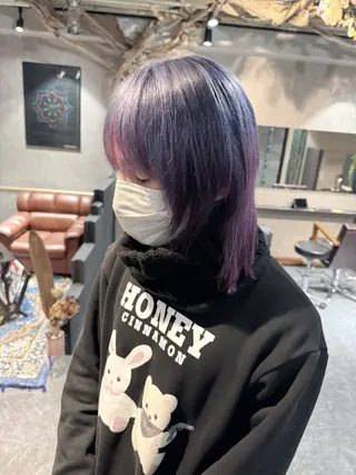 ショート カラー メンズ ravens デザインカラーのヘアスタイル