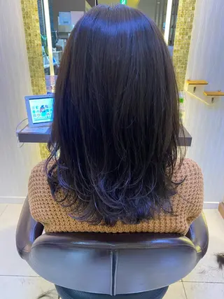 ミディアム カラー ✨垢抜け✨3Dカラー 山本美侑のヘアスタイル