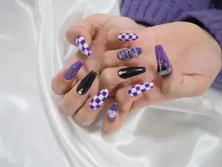 ロング ネイル Amore 板谷爽花のネイルデザイン