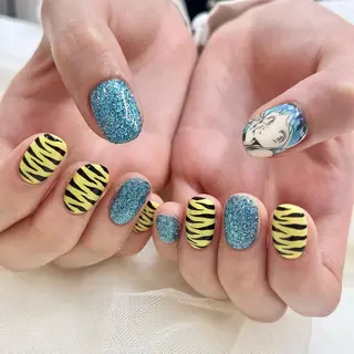 ミディアム 池袋痛ネイル Nok. 渡辺のネイルデザイン