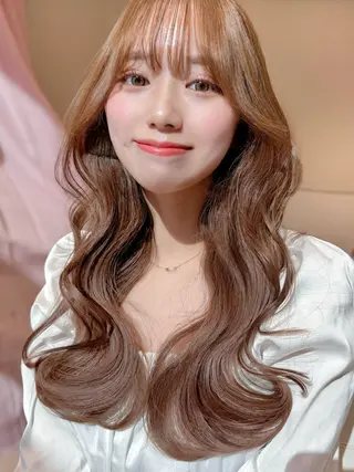 セミロング カラー 韓国ヘア/レイヤー/ 顔まわり/りょーとのヘアスタイル