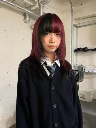 カラー KAHO /ブリーチ /デザイン𖥔 ࣪のヘアスタイル