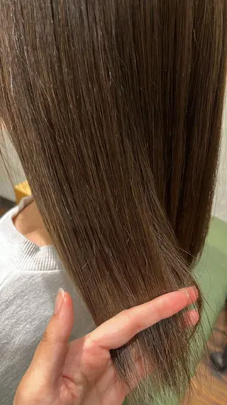 ミディアム カラー 福田 有紗のヘアスタイル