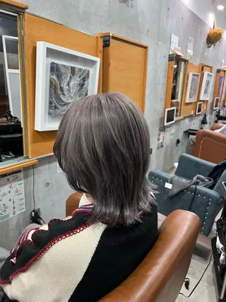 ミディアム カラー ブリーチカラー/ 寺口佳希のヘアスタイル