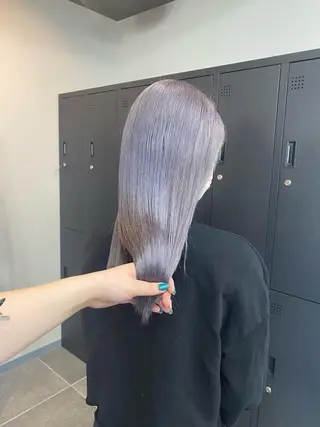 ロング maco 艶感ハイトーン🦋のヘアスタイル