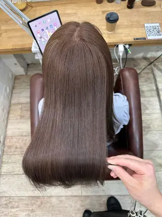 ロング カラー 髪質改善専門店 Adele 青山所属・白髪ぼかし/レイヤー 青山/ヒロキのヘアスタイル