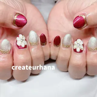 ネイル クレアトゥール華所属・クレアトゥール華 西村のネイルデザイン