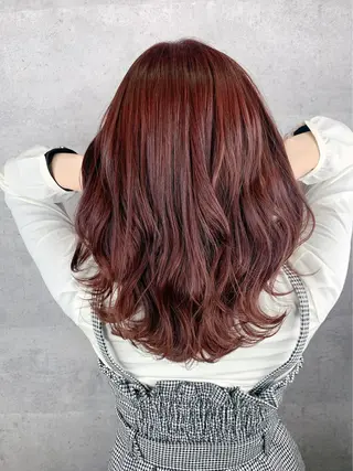 セミロング カラー _WHITE+ 南海難波店のヘアスタイル