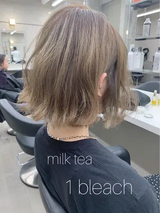 ショート カラー 柔らかbeige モトキのヘアスタイル
