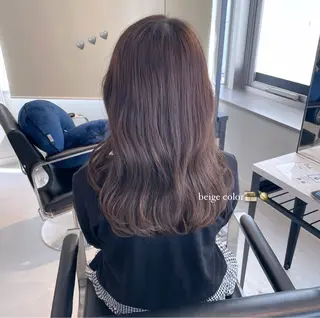 セミロング noa hair design 町田店所属・miyu♡̷̷ 韓国ヘア/顔まわりのヘアスタイル