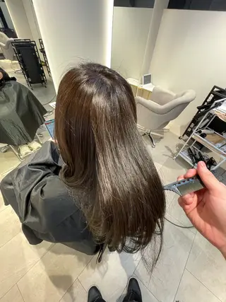 セミロング 髪質改善/カットモデ ル募集✨️根本 彩永のヘアスタイル