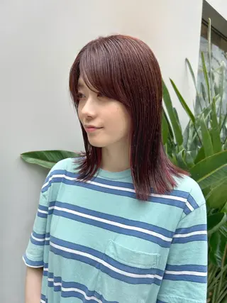 ミディアム カラー HIROKI ” stylistのヘアスタイル