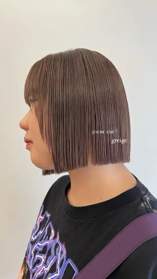 ミディアム コノカ/暖色カラー/ 透明感カラーのヘアスタイル