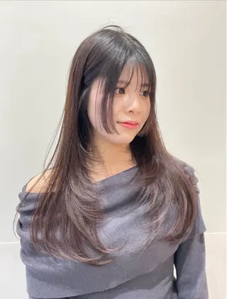 ロング ❤︎︎韓国ヘア❤︎︎ 𝑺𝒉𝒊𝒉𝒐のヘアスタイル