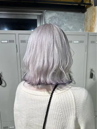 ミディアム カラー エフェクトブリーチ 🌟前澤啓太朗のヘアスタイル