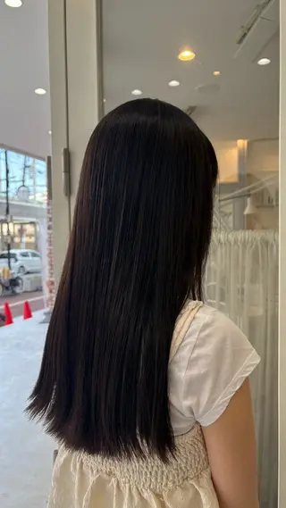 ロング 武田玲音/カラー モデル/堀江のヘアスタイル