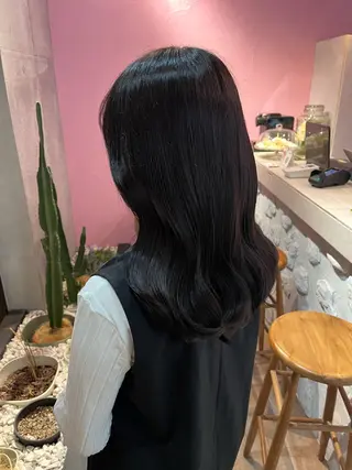 ミディアム カラー 艶感透明感カラー🤍 hinaのヘアスタイル