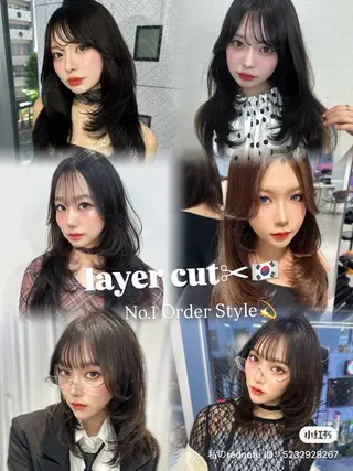 ロング カラー 渋谷韓国ヘア🇰🇷 SAYAKA🩶ᩚのヘアスタイル