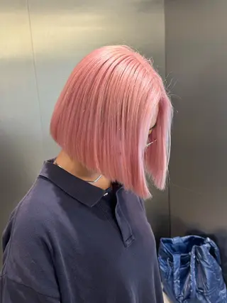 ショート カラー ハイトーン/デザイン カラー／悠斗のヘアスタイル