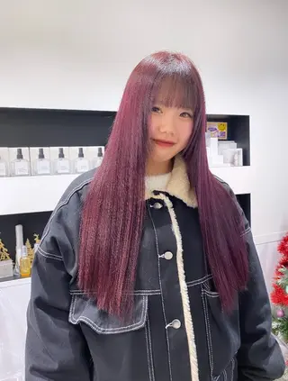 ロング カラー emu所属・けいこ🍊ニュアンス ネイル/個性派ネイルのネイルデザイン