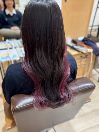 セミロング 三輪 あおいのヘアスタイル