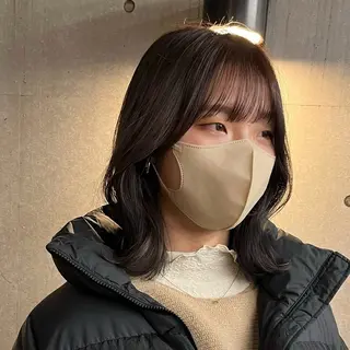 ミディアム カラー 韓国風/透明感カラー 🐵mayu* 🐵のヘアスタイル