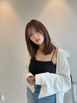 セミロング カラー ✂️似合わせの魔術師 石田一樹✂️のヘアスタイル