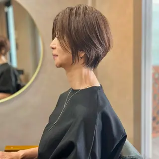 ショート カラー 瀧　元気/ショート/ 白髪ぼかし/髪質改善のヘアスタイル