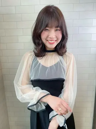 ミディアム ALPHA  HAIR所属・西院/ TAKAのヘアスタイル